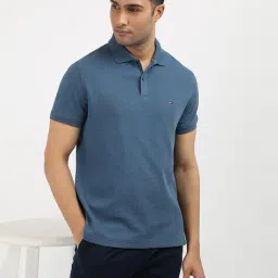 tommy hilfiger Men Waffle-Knit Regular Fit Organic Cotton Polo T-Shirt image 1