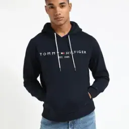 Men Brand Print Regular Fit Cotton Hoodie-image-37