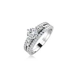 iski uski White Gold Shimmer Solitaire Ring-picture-31