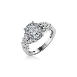 iski uski White Gold Nehrika Solitaire Ring-picture-33
