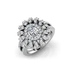 iski uski White Gold Ahan Solitaire Ring-picture-44
