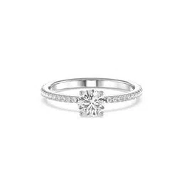 emori Women Yellow Gold Classic Solitaire Lab Grown Diamond-Studded Ring-picture-20