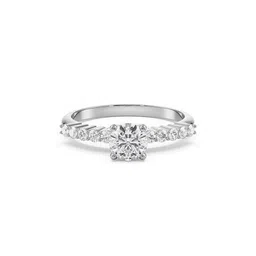 emori Women White Gold Solitaire Glow Lab Grown Diamond Ring image 1