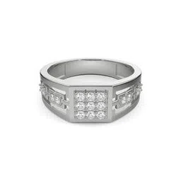 emori Men White Gold Vespa Lab Grown Diamond-Studded Band Ring-picture-46