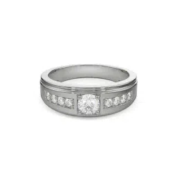 emori Women White Gold Lab Grown Diamond-Studded Ring image 1