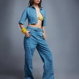 buda jeans co Women Brand Print High-Rise Wide-Leg Jeans-picture-28