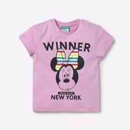 united colors of benetton Minnie Mouse Print Crew-Neck T-shirt-picture-42