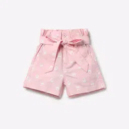 united colors of benetton Brand Logo Print Paper-Bag Waist Shorts-picture-31