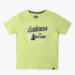 lee cooper Typographic Print Regular Fit Crew-Neck T-Shirt-picture-44