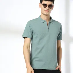 netplay Men Self-Structured Slim Fit Polo T-Shirt image 1