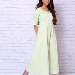 rangriti Women Geometric Print Kalidar A-Line Dress-picture-28