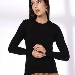 fig Women Slim Fit Pullover image 1