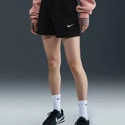 Women Relaxed Fit Shorts with Logo Print-image-14