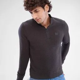 spykar Men Chevron Pattern Regular Fit Sweatshirt-picture-44