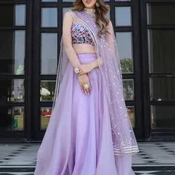 fabpixel Women Embroidered Flared Lehenga Choli Sets-picture-29