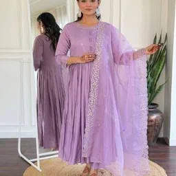 Floral Anarkali Kurta Set-image-58