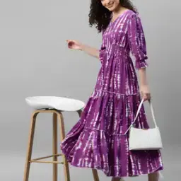 raiyani enterprise x ag Women Printed Fit & Flare Dress-picture-51