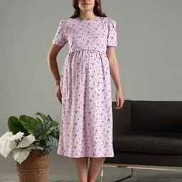 9shines label Women Round Neck Leaf Nighti-picture-53