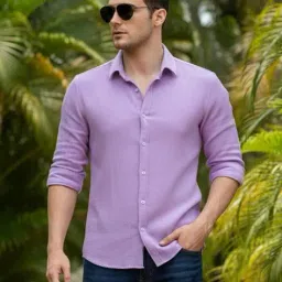 buda jeans co Men Textured Regular Fit Shirt image 1