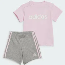 adidas kids I LIN Brand Print Cotton T-Shirt & Shorts Set-picture-38