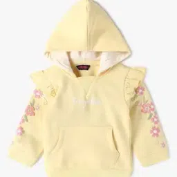 inf frendz Girls Embroidered Hoodie with Kangaroo Pocket-picture-28