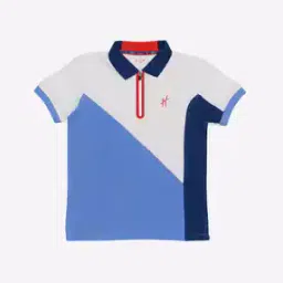 Colourblock Polo T-shirt-image-86