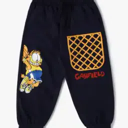 yousta Boys Garfield Print Regular Fit Joggers-picture-34
