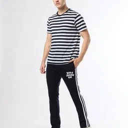 buda jeans co Men Straight Track Pants with Contrast Taping-picture-49