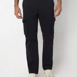 spykar Men Straight Fit Cargo Pants image 1