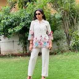 indie picks Pure Cotton Embroidered Co-ord Set-picture-20