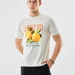 snitch Men Graphic Print Regular Fit Crew-Neck Cotton T-Shirt-picture-12