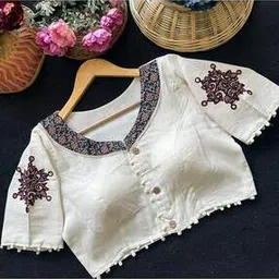 indie picks Embroidery Front Open Blouse-picture-27