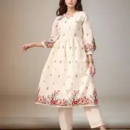  Embroidery Kurta Set-image-1