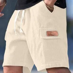 hk fashion Men Patterned Regular Fit Cargo Shorts-picture-28