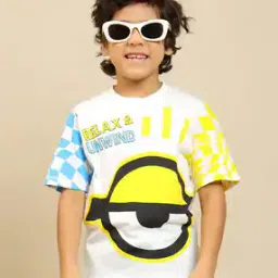 kidsville Boys Graphic Print T-Shirt with Short Sleeves-picture-20