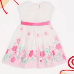 pantaloons junior Girls Round-Neck Fit and Flare Dress-picture-53