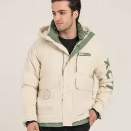 Men Regular Fit Hooded Jacket-image-87