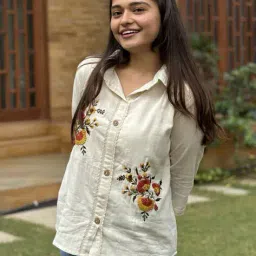 buda jeans co Women Embroidered Relaxed Fit Tunic image 1