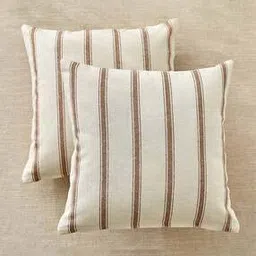 home centre Set of 2 Striped Square Shaped Cushions 16"x16"-picture-22