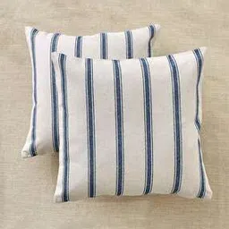 home centre Set of 2 Striped Square Shaped Cushions 16"x16"-picture-29