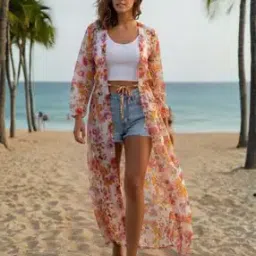 sera Women Floral Print Regular Fit Long Shrug-picture-14