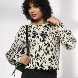 fig Women Animal Knit Round-Neck Sweatshirt-picture-21