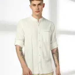 dnmx Men Regular Fit Shirt with Patch Pocket-picture-10