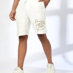 teamspirit Men Cord Embroidered Regular Fit Shorts-picture-24