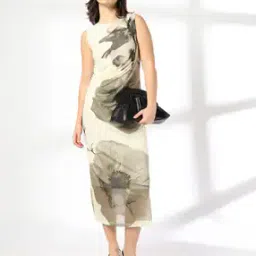 Women Floral Print Sheath Dress-image-33