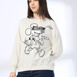 dnmx Women Graphic Print Loose Fit Sweatshirt image 1