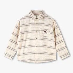kb team spirit Boys Striped Oversized Shirt with Patch Pocket-picture-10
