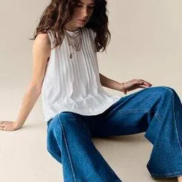 marks & spencer Women Plisse Pintuck Relaxed Fit Top-picture-35