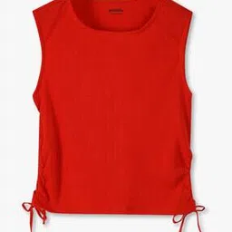 Girls Knit Slim Fit Top with Cut-Out-image-59
