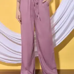 ffu Women Flat-Front Baggy Fit Trousers-picture-24